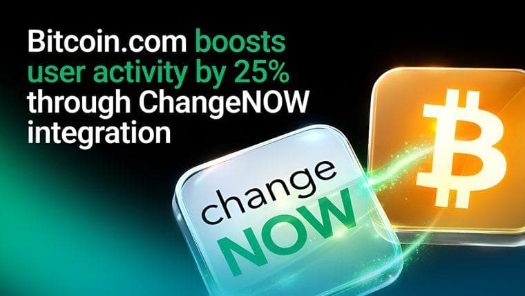 ChangeNOW's Crypto Swap API Helped Bitcoin.com Drive a 25% Increase in User Activity