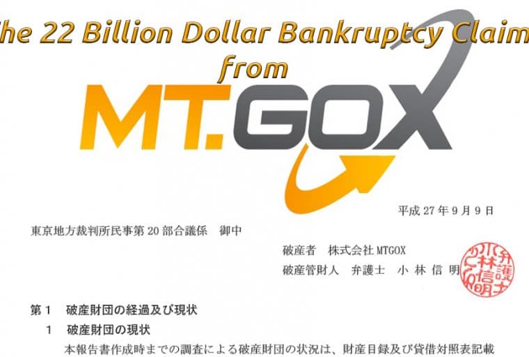 Mt. Gox Bankruptcy for 22 Billion Dollars?