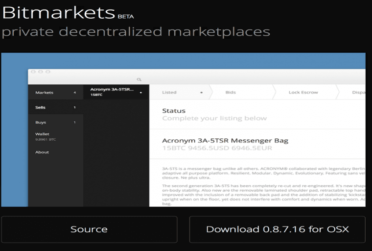 Bitmarkets: Peer-to-Peer Party Escrow and Open Source Marketplace