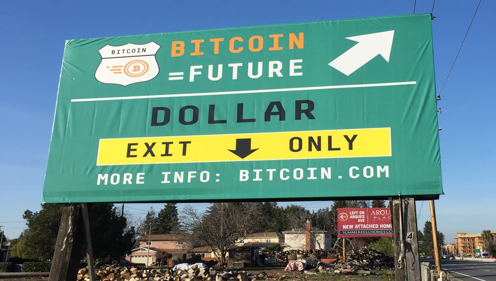 Check Out Bitcoin's Silicon Valley Billboard!