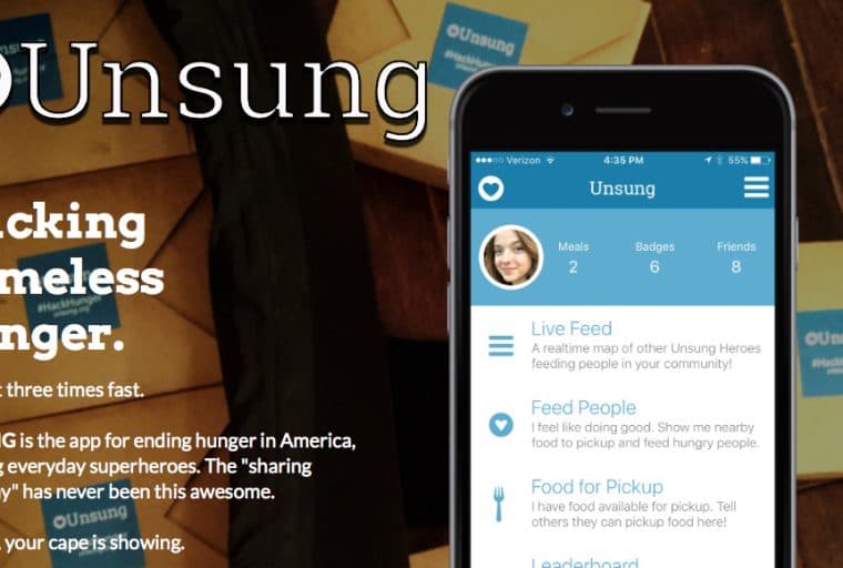 Unsung: The App That Wants to 'Hack Hunger'