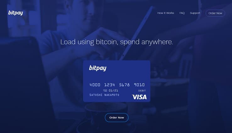 BitPay launches a Visa debit card reloadable with any bitcoin wallet
