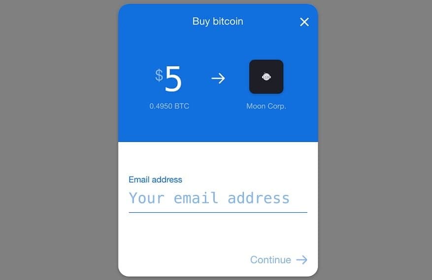 Coinbase is launching a buy widget to make buying bitcoin easier