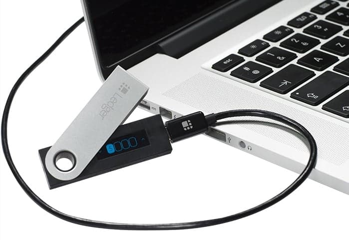 A close-up look at the Ledger Nano S hardware wallet