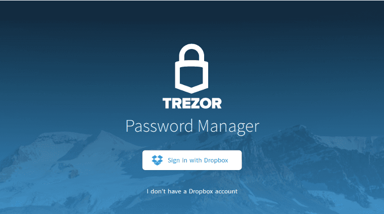 Trezor launches it's Password Manager cloud solution application