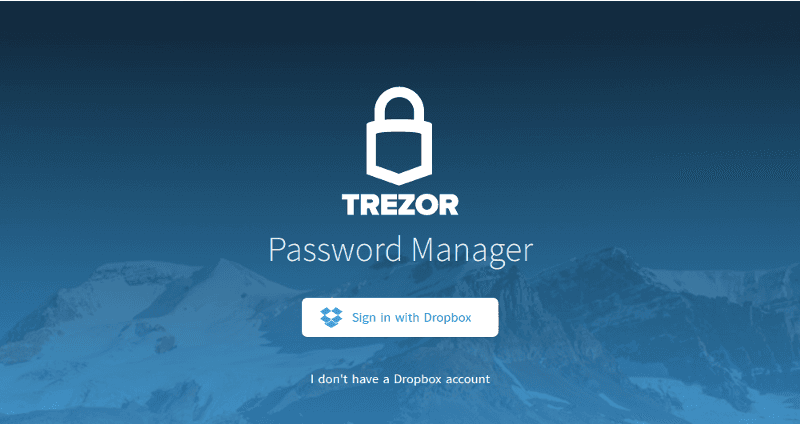 Trezor launches it's Password Manager cloud solution application