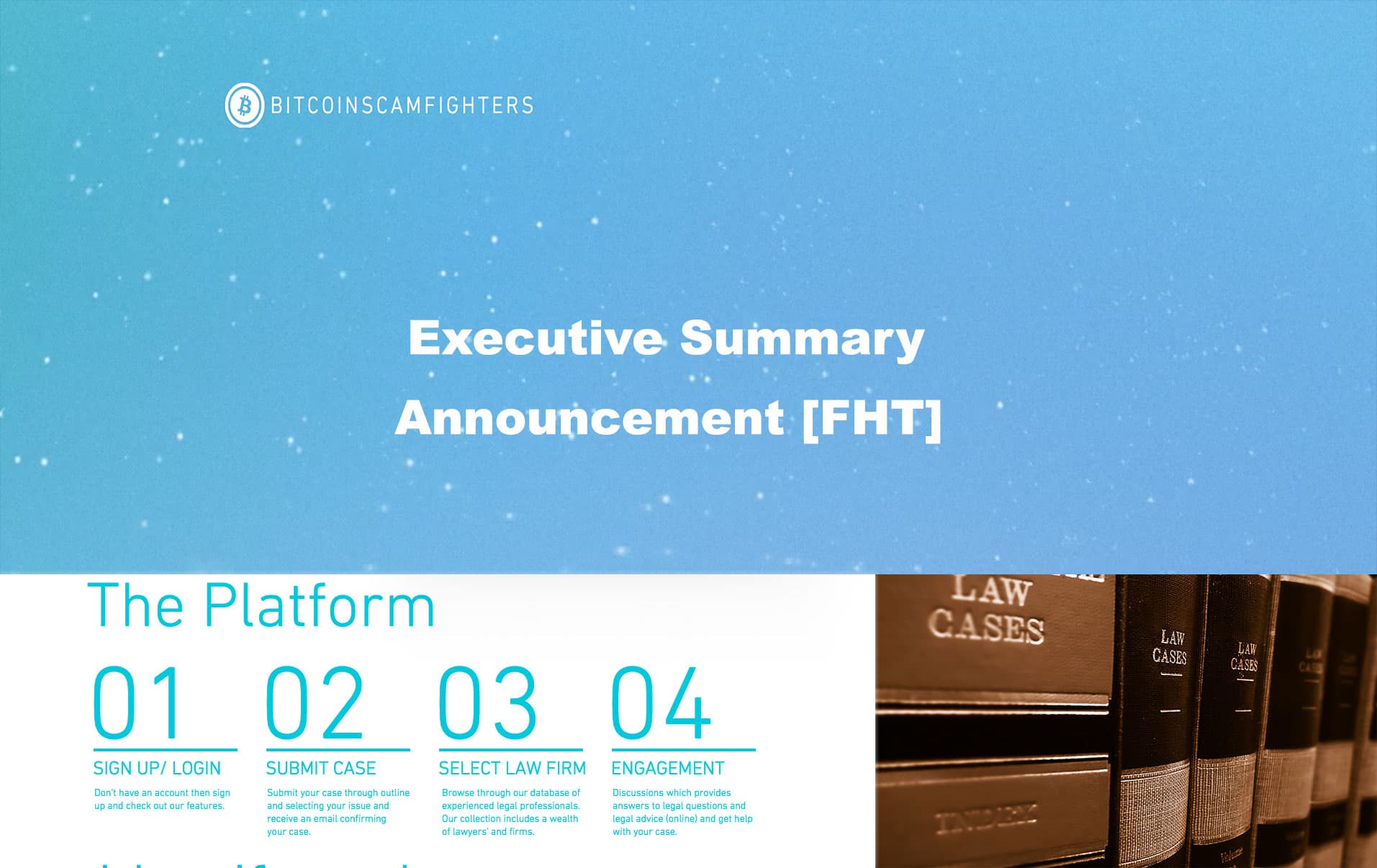 Bitcoin Scam Fighters – First Legal-Services Offering Platform to Fight Cryptocurrency Scams