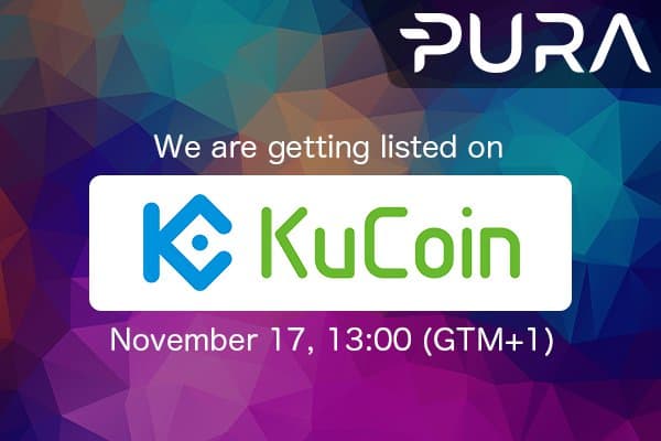 PR: Pura to Be Listed on Kucoin Exchange: Trading Starts on Friday November 17