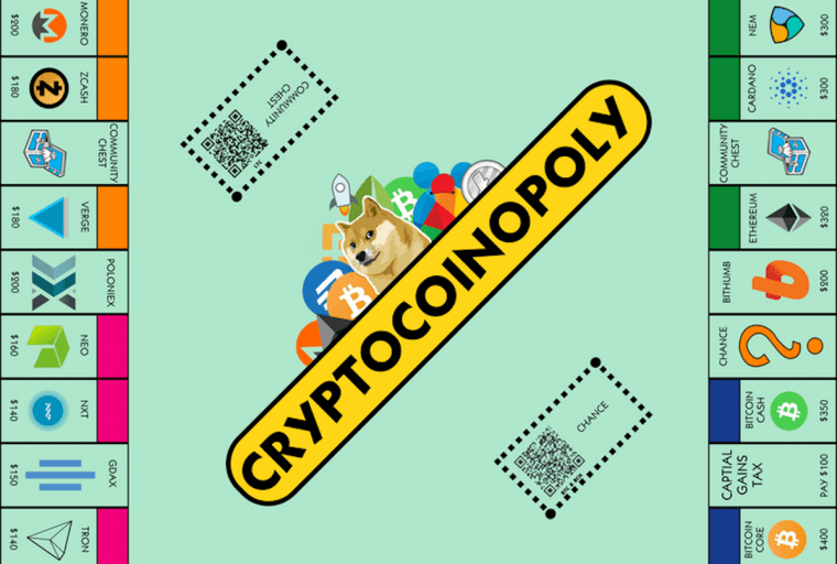 Cryptocoinopoly Is the Game That Lets You Play the Cryptocurrency Markets with Friends