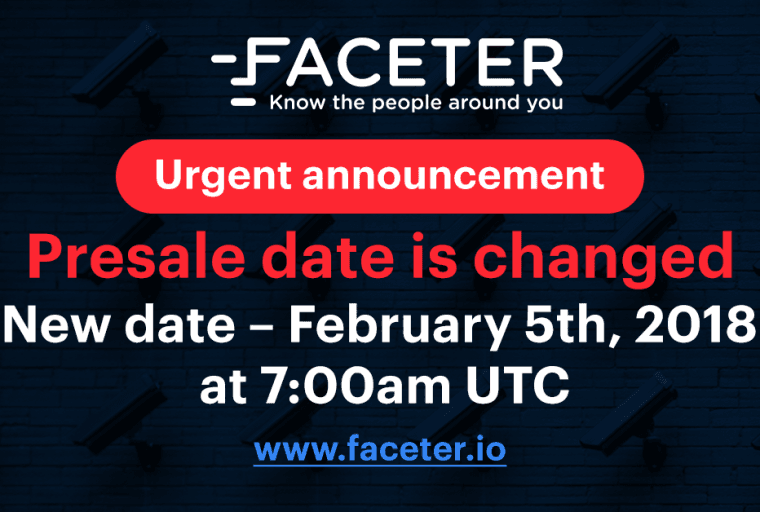 PR: Video Surveillance Faceter - Presale Date Is Changed