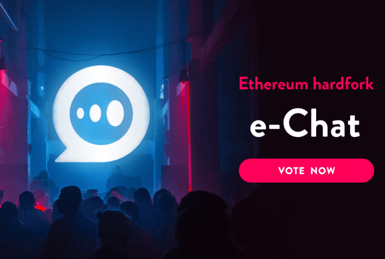 PR: Blockchain Based Messenger App E-Chat: Fork or Not to Fork?