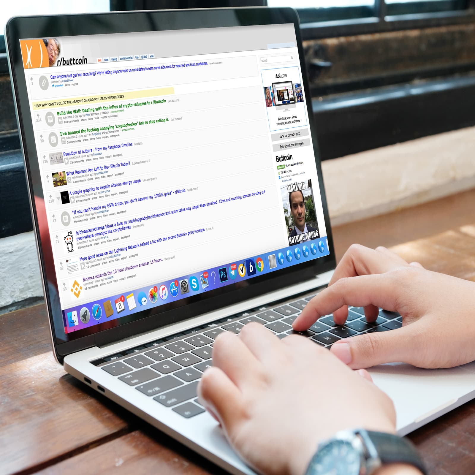 When Bitcoin Prices Dump Salty Buttcoiners Pop Bottles of Champagne