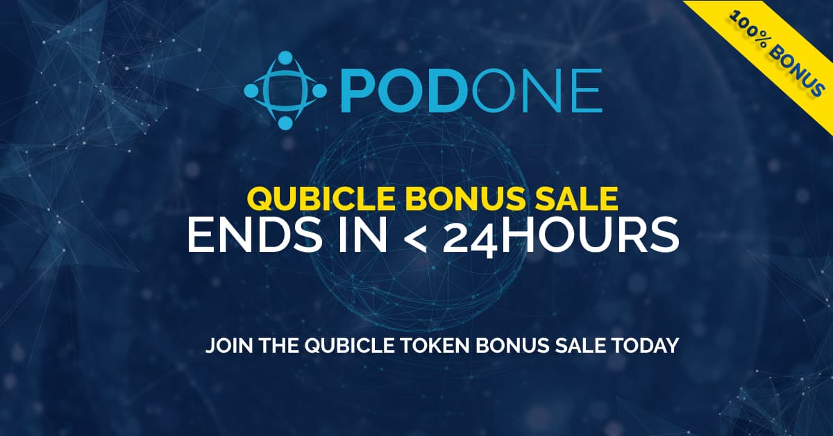 PR: Virtual Network PodOne's ICO Bonus Round Ends in Less Than 24 Hours