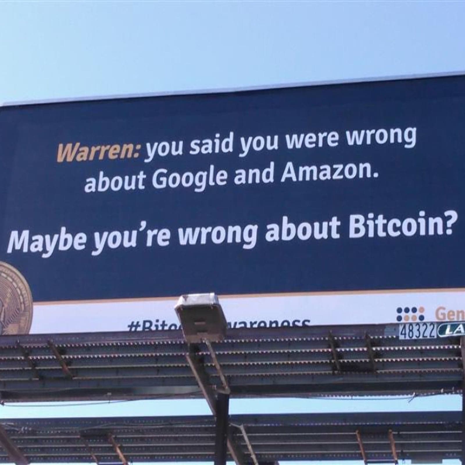 Bitcoin in Brief Saturday: Warren Warned by Billboards, Coinbase Tempted by Banking