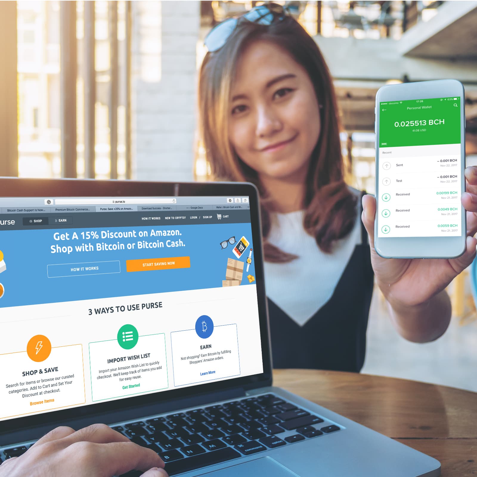 Bitcoin.com and Purse.io Bolster Spending Giving New Shoppers $10 in BCH