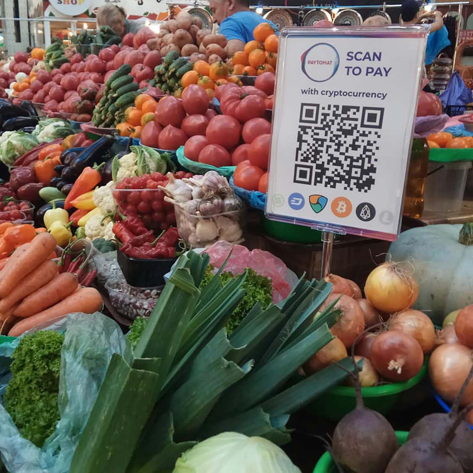 Kiev’s Bessarabsky Market Accepts Cryptocurrencies for Groceries