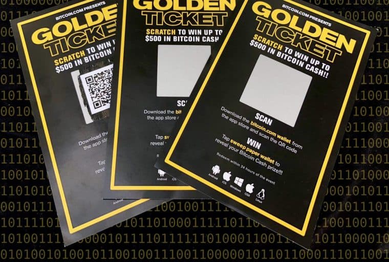 Host a BCH Giveaway With Bitcoin.com's Golden Ticket Software