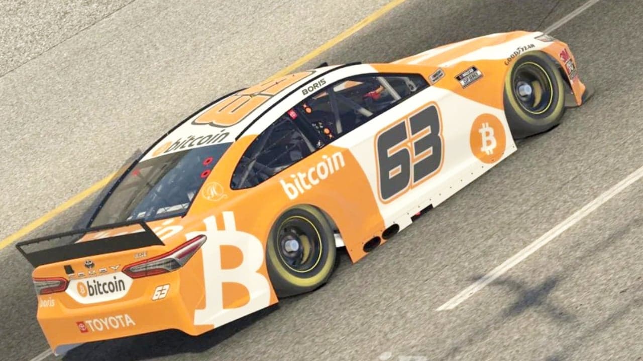 Bitcoin Car Finishes First in Virtual NASCAR Race Beating Champions Like Kyle Busch