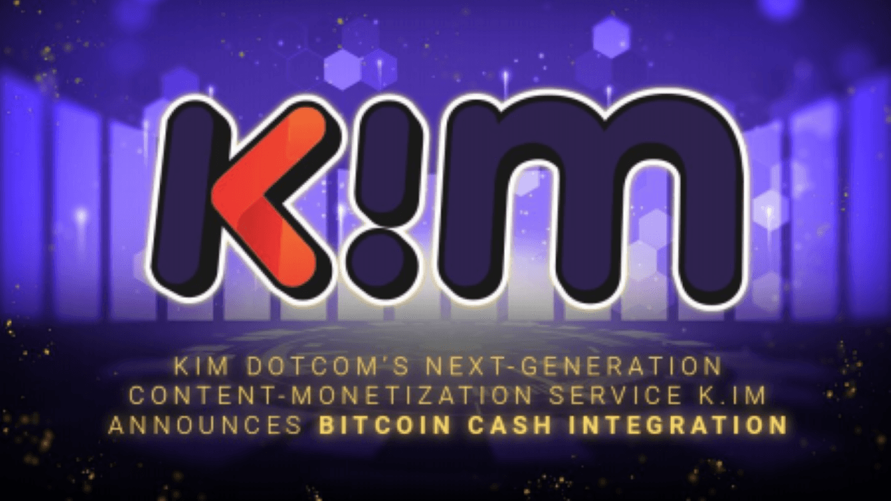 Kim Dotcom’s Next-Generation Content-Monetization Service K.IM Announces Bitcoin Cash Integration