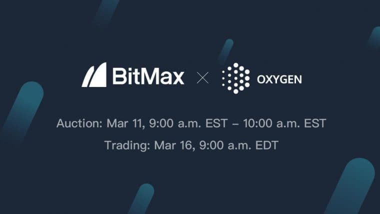 Oxygen Protocol to List OXY Tokens on BitMax