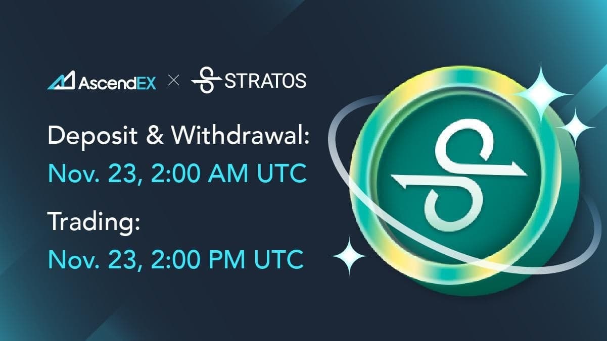 AscendEX Lists Stratos