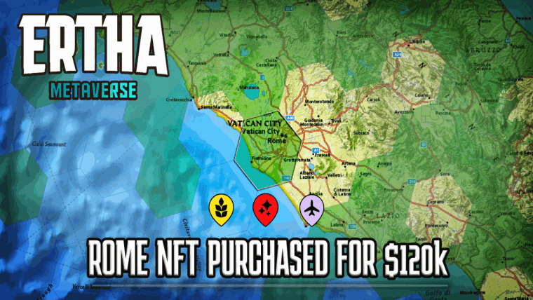 Ertha Metaverse Sells Rome NFT for Record $120k