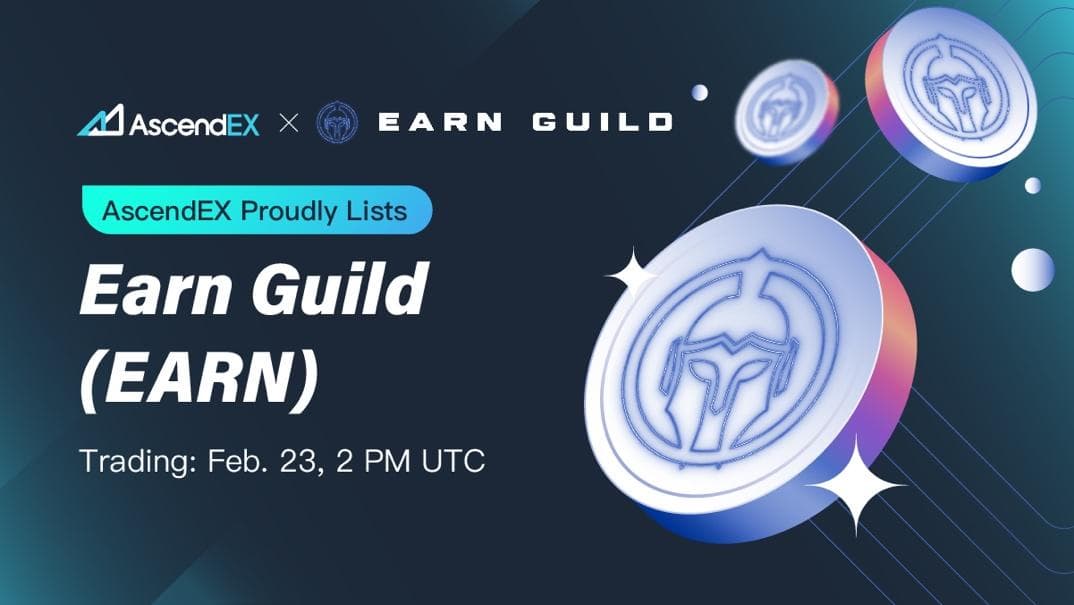 AscendEX Lists Earn Guild, EARN