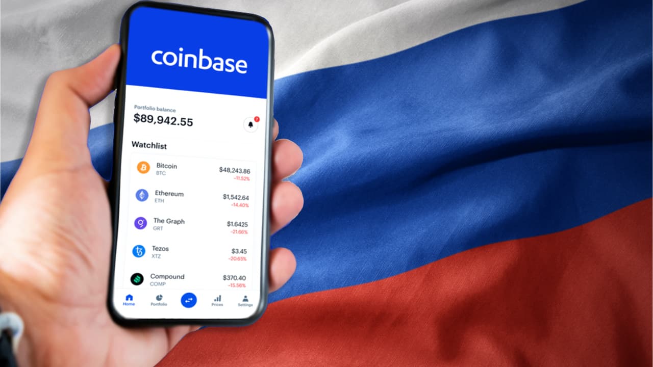 Coinbase 'Will Not Institute a Blanket Ban' on All Transactions Tied to Russian Crypto Addresses