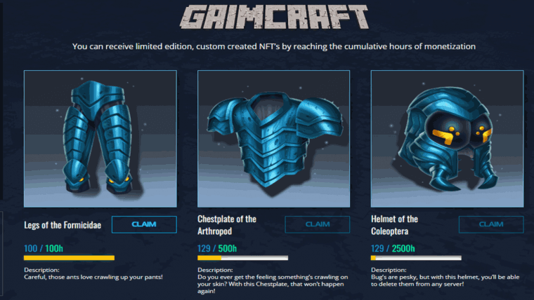 GAIMCRAFT - GAIMIN Delivering Blockchain and NFT Technology to Games