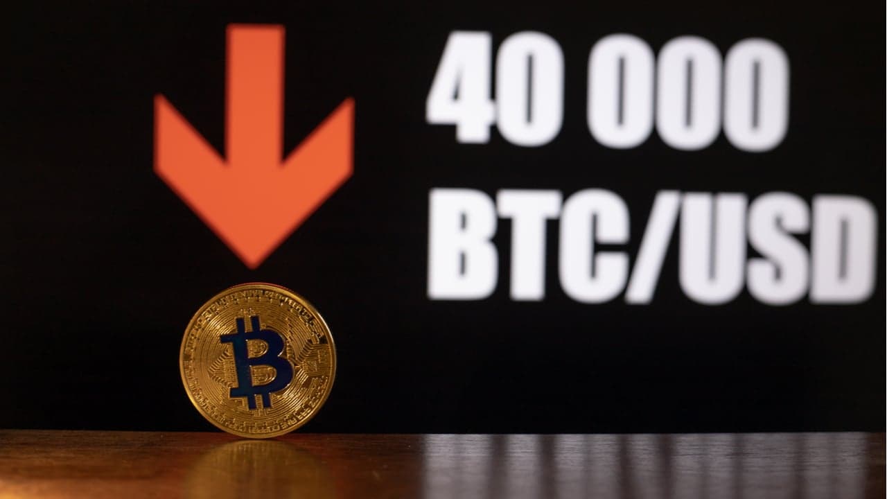 Bitcoin, Ethereum Technical Analysis: BTC Moves Below $40,000 on Saturday