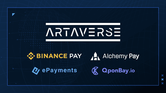 Binance Pay, Alchemy Pay, ePayments, and QponBay Support Offline Crypto Payments for NFTs at ‘Artaverse’