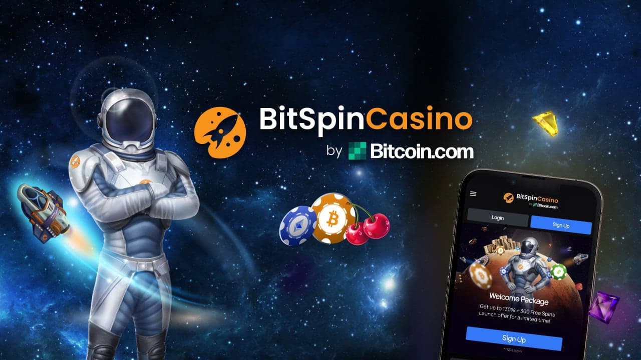 Bitcoin.com Sponsors Brand New Crypto Casino BitSpinCasino.com