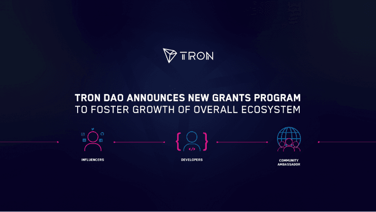 TRON DAO Announces New Grants Program to Foster Growth of Overall Ecosystem