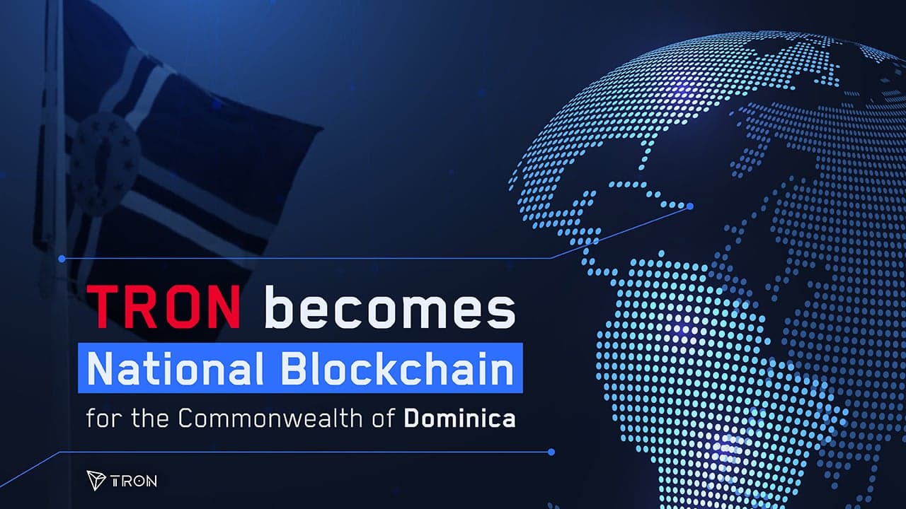 Government of Dominica Enters Into Agreement With TRON, Set to Issue Fan Token Named Dominica Coin