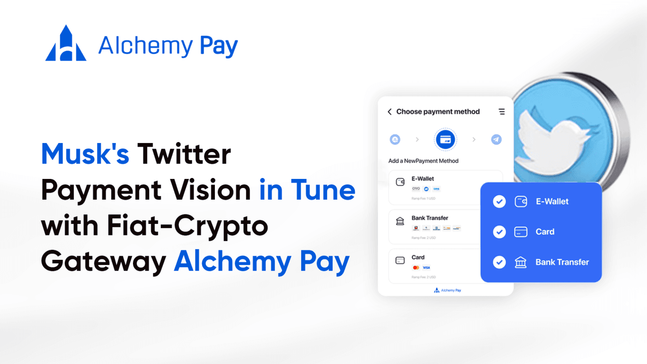 Musk's Twitter Payment Vision in Tune With Fiat-Crypto Gateway Alchemy Pay