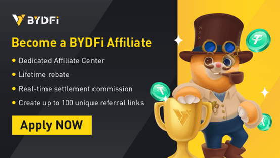 BYDFi New Affiliate Program Takes the Lead as the Most Competitive Program in the Crypto Industry