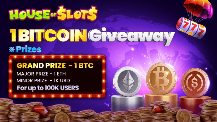 Massive Gaming Celebrates Global Launch of House of Slots With Unprecedented 1 Bitcoin Giveaway Free Bonus Event