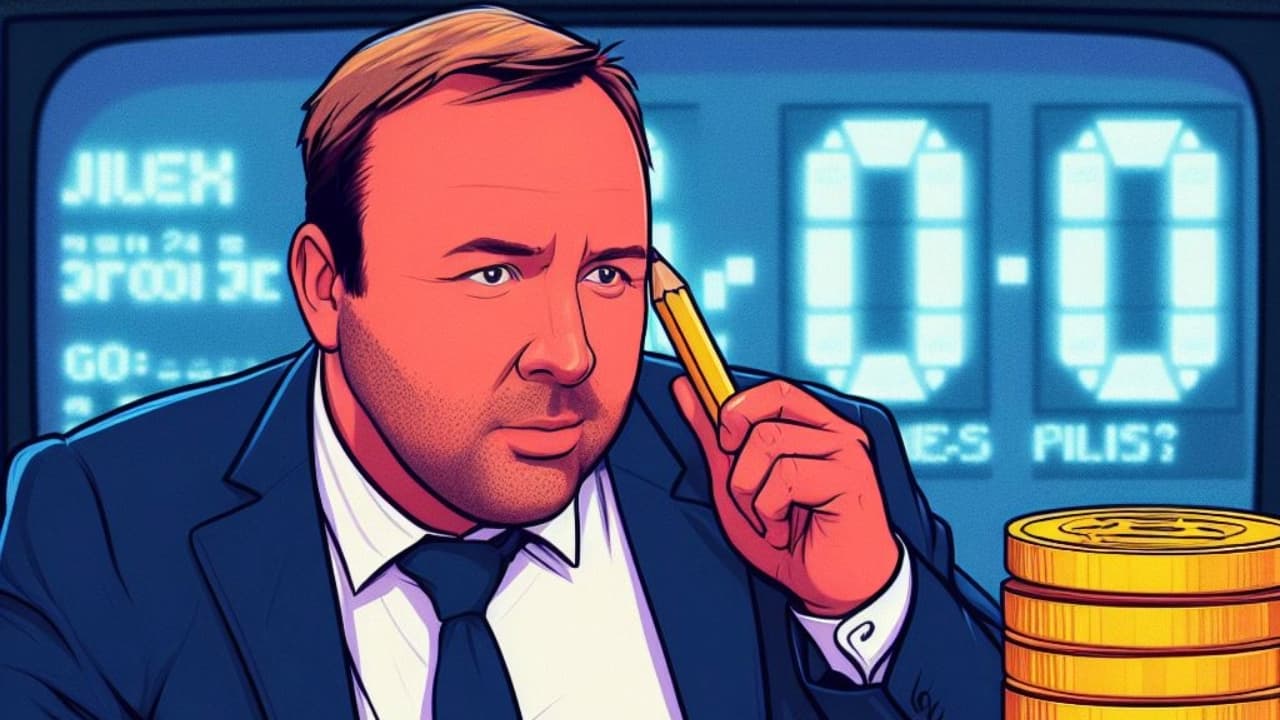 Infowars Host Alex Jones Lost 10,000 Bitcoin in Max Keiser's Quiz