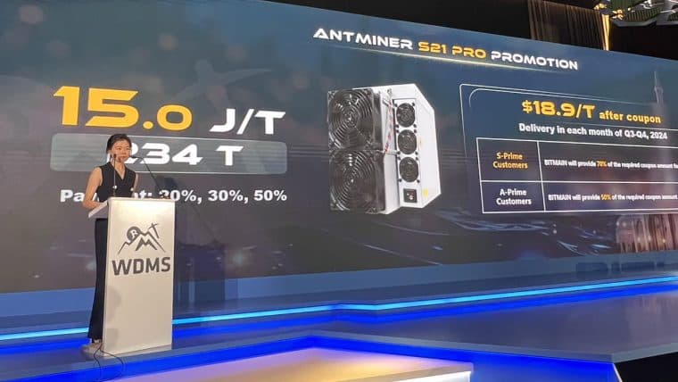 Bitmain Revela el Minero de Bitcoin S21 Pro: Pionero en 15 Julios por Terahash