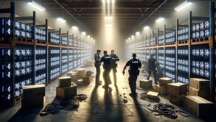 LAPD stellt Bitcoin-Mining-Rigs im Wert von 6,9 Millionen Dollar sicher, Verdächtige in Gewahrsam