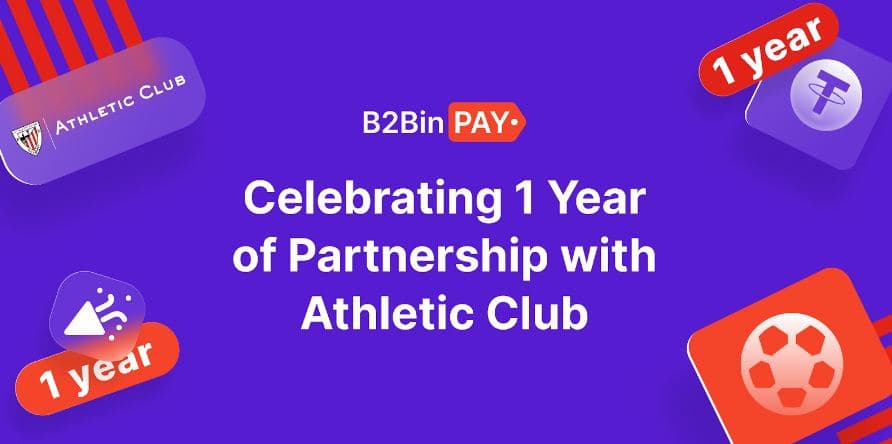 B2BinPay Celebrates One Year of Partnership With Athletic Club