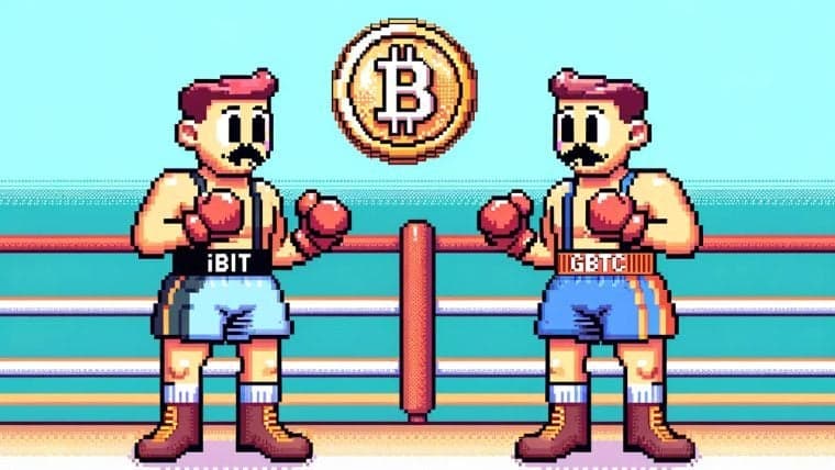 Le BIT de Blackrock se rapproche du GBTC de Grayscale en réserves de Bitcoin