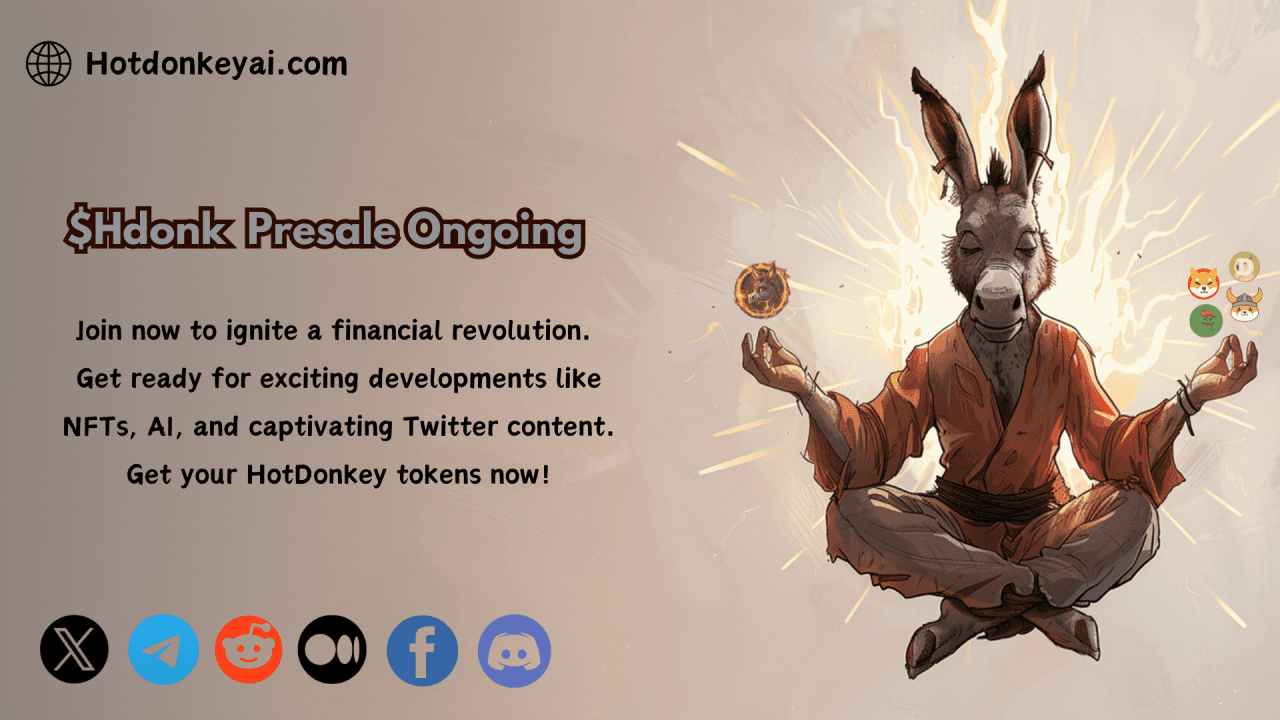 Ignite Your Investment Journey with HotDonkey: Pre-Sale Launch - Be a Part of the Hot Crypto Evolution