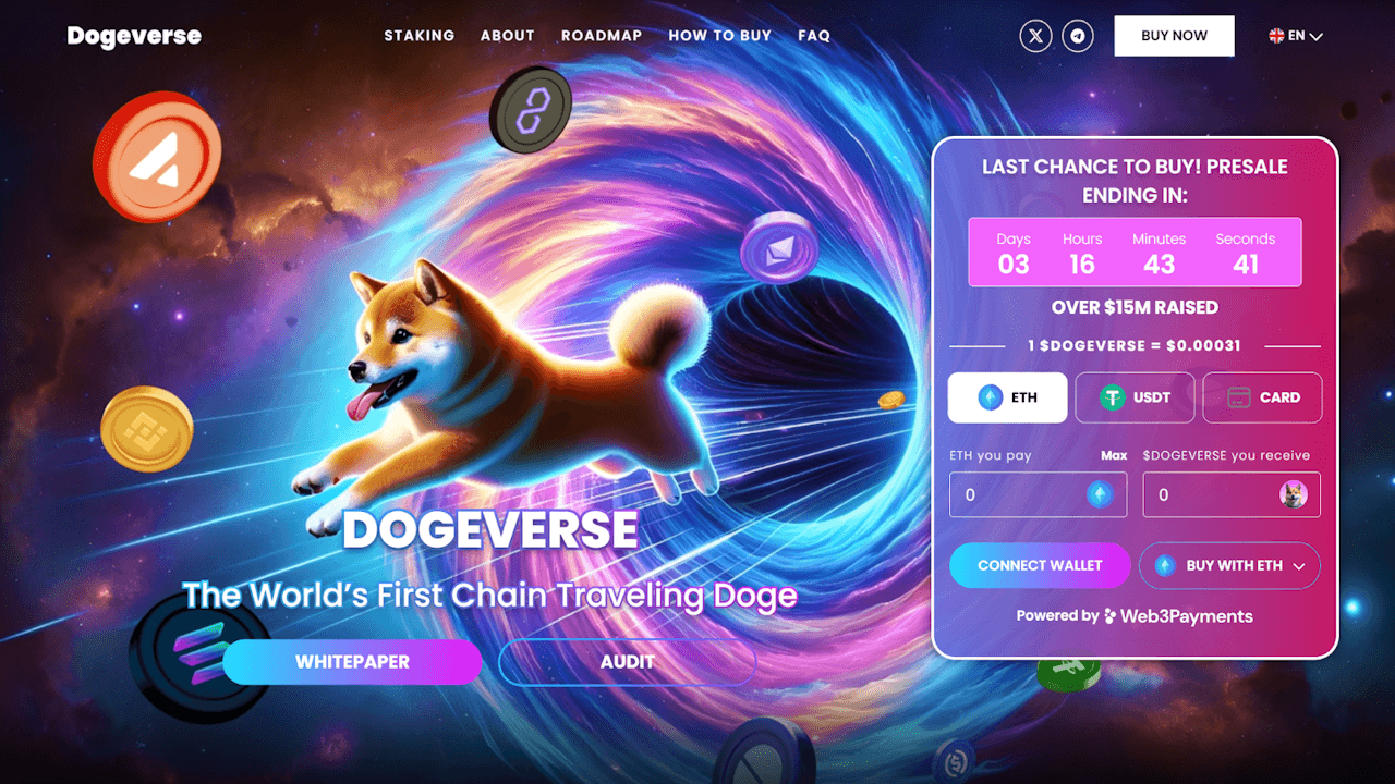La preventa de Dogeverse entra en los últimos 3 días después de recaudar $15M, los analistas pronostican grandes ganancias para junio