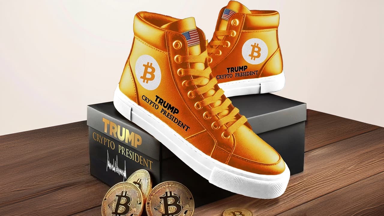 'Baskets Montantes du Président Crypto' — Trump Dévoile des Sneakers Bitcoin en Édition Limitée