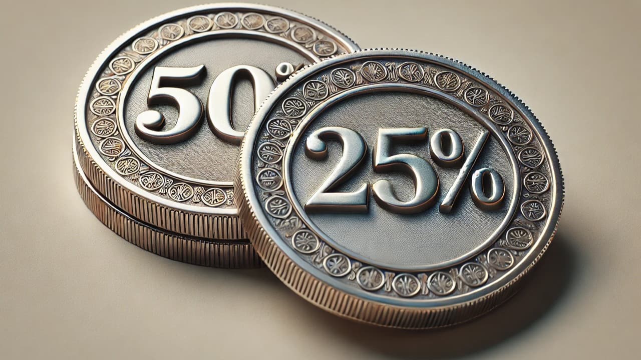 Ferramenta Fedwatch Mostra Chance de 50-50 para Corte de 25bps ou 50bps Antes do FOMC