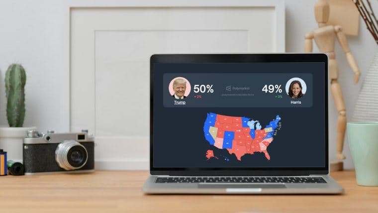 Trump y Harris Cabeza a Cabeza Después de Debate Caliente, Muestra Polymarket