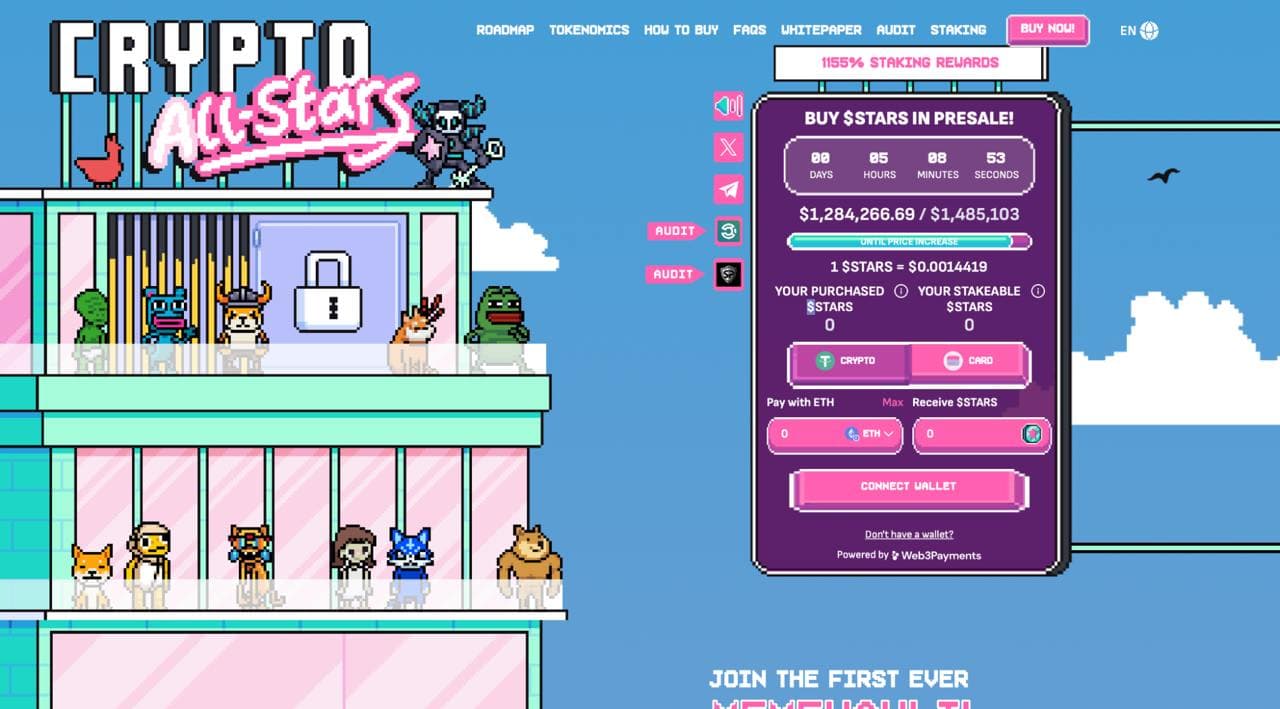 이것이 다음으로 폭발할 암호화폐인가? 크립토 올스타 프리세일 성공 지속