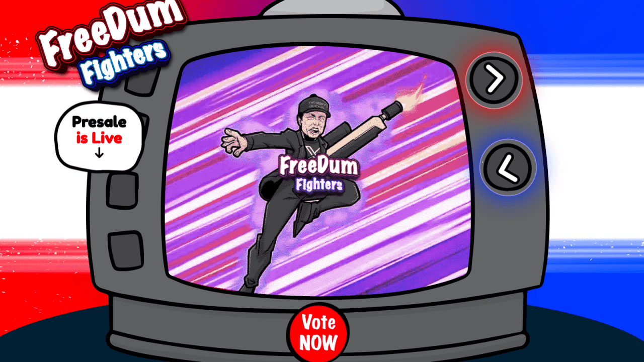 PolitiFi Tokens Soar Amid Trump Victory as FreeDum Fighters ICO Nears $450K Milestone