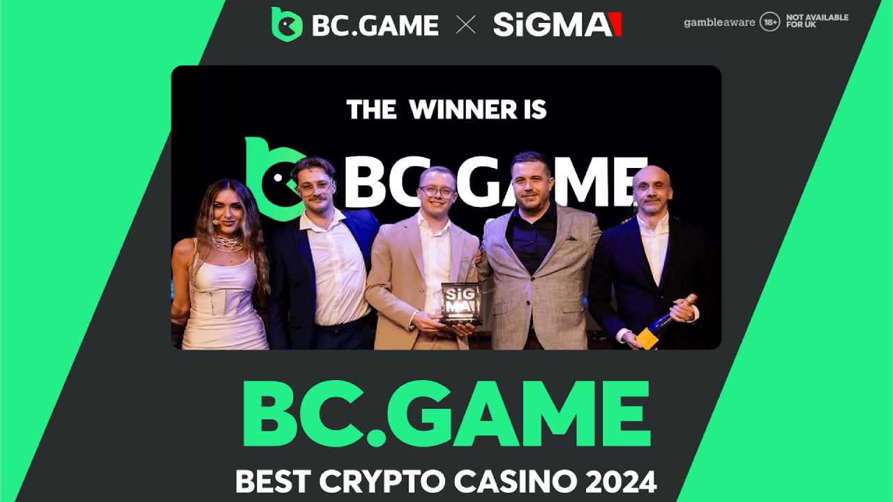 BC.GAME Celebra a Terceira Vitória Consecutiva no SiGMA Global Gaming Awards Com o Título de Melhor Cassino Cripto de 2024